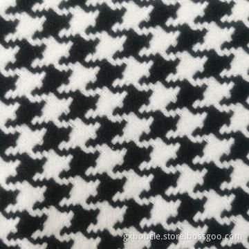 Woolen fashion houndstooth design fabric